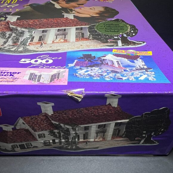 NIB Vintage 1994 Collectible Gone with the Wind Tara 500pc 3D Puzzle Plex - Picture 8 of 8